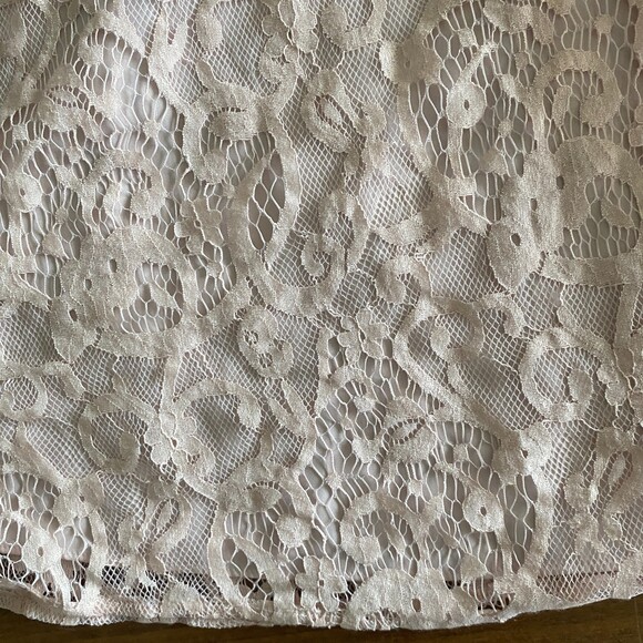 Gianni Bini Cream Lace Sleeveless Dress Women's 6 - Picture 7 of 12